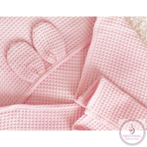 Fürdőlepedő Waffle - rózsaszín