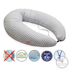   Scamp szoptatós párna formázott gombosvégű Pick Grey SZPG001