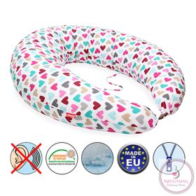   Scamp szoptatós párna formázott gombosvégű Colorful Hearts SZPG007