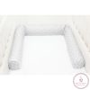 Scamp rácsvédő hengerpárna 210cm Little Heart White Grey BRVE011 210CM