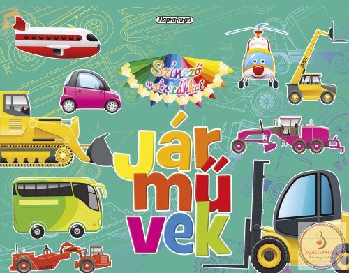 Színező matricákkal - Járművek