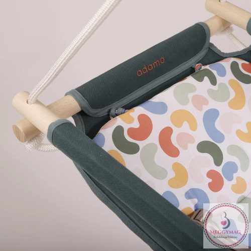 Adamo bébihinta - 5 pontos biztonsági övvel Zöld Szivárványbab