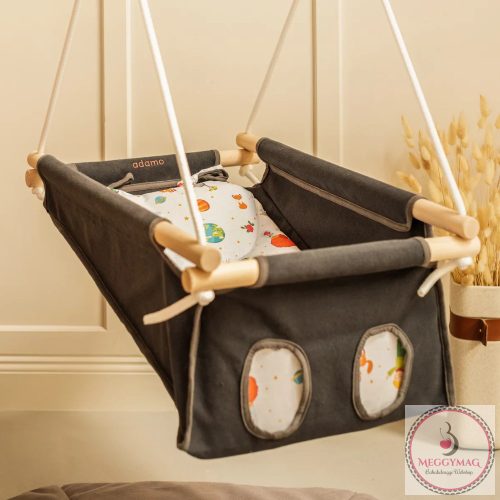 Adamo bébihinta - 5 pontos biztonsági övvel Sötétszürke utazó