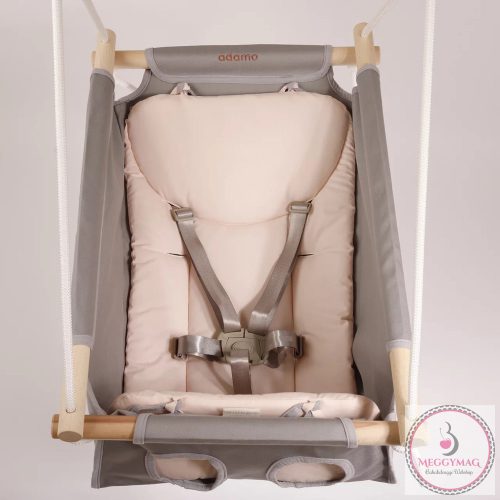 Adamo bébihinta - 5 pontos biztonsági övvel Világosszürke-Púder