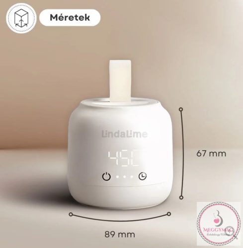 Lindalime Heat&Feed Hordozható Akkumulátoros Cumisüveg Gyorsmelegítő