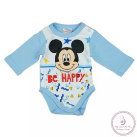   Disney Mickey "Be happy" hosszú ujjú baba body 68-as