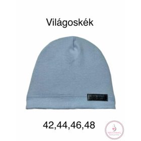 Minimanó pamut sapka Világoskék 42 cm  