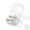 BabyOno evőeszköz készlet - ergonómikus kanál és villa szett dobozban menta 969/04 