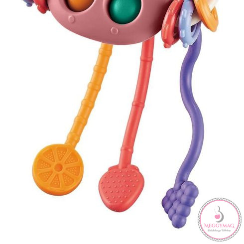 Moni zsinóros szenzoros játék Cumisüveg pink