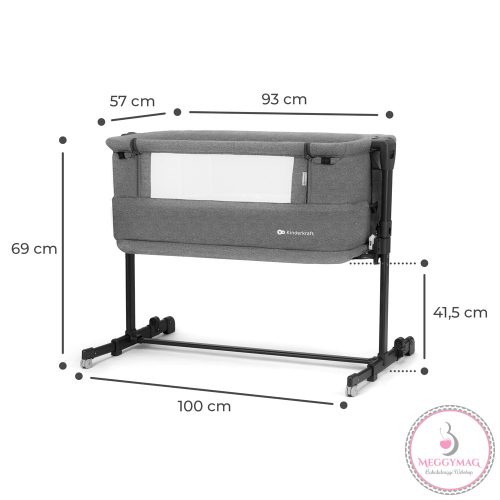Kinderkraft babaöböl Neste Grow 2in1 szürke-melange