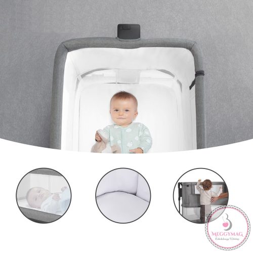 Kinderkraft babaöböl Neste Grow 2in1 szürke-melange
