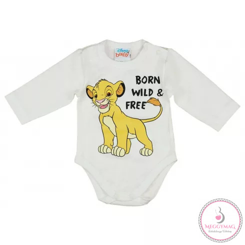 Disney The Lion King/Az oroszlánkirály hosszú ujjú baba body, 104-es