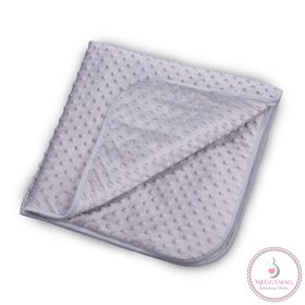 Babatakaró, babapléd 75*75 cm Szürke minky