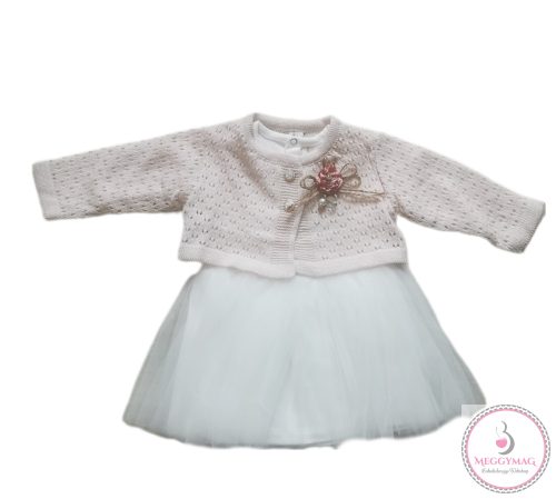 Alkalmi kislány ruha, koszorúslány ruha boleróval, 74-es