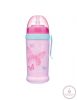 Canpol babies Sport itatópohár nemkifolyó szívószállal 350 ml 12h+ Lepkék rózsaszín
