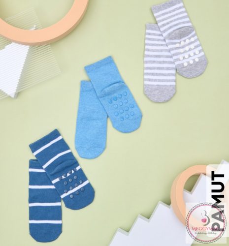 Csúszásgátlós baba zokni 3 pár 15/18