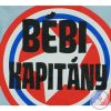 Rövid ujjú baba body "Bébi kapitány" felirattal, 80-as