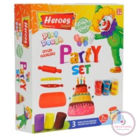 Play-Play-Dough: Heroes Party gyurma szett 7db-os