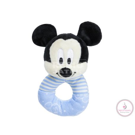 Mickey egér plüss csörgő bébijáték - 16 cm