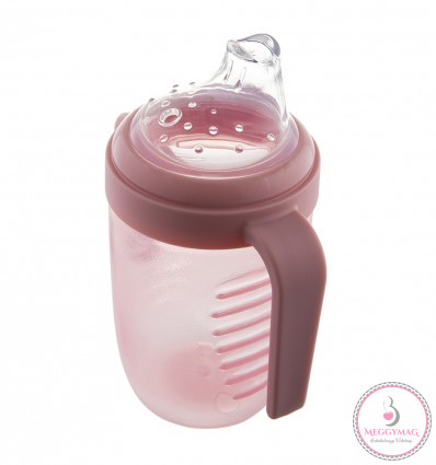 Canpol babies Cseppmentes itatópohár puha ivócsőrrel 230 ml 9 hó+ pink