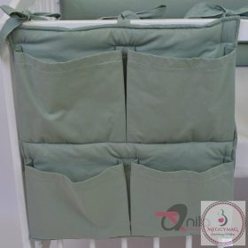 Zsebes tároló kiságyra vintage zöld 