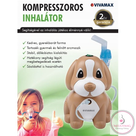 Vivamax V25 Kompresszoros inhalátor Kutyus