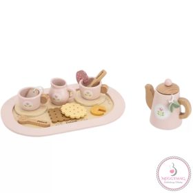 Fa teáskészlet (pasztell rózsaszín)