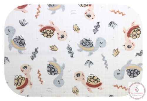 Mintás textil pelenka 70*80 cm Teknősök 