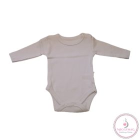Hosszú ujjú baba body fehér 68-as