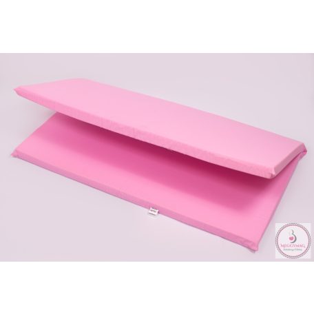 Járóka és utazójáróka matrac - Rózsaszín - pamut 100*100 cm