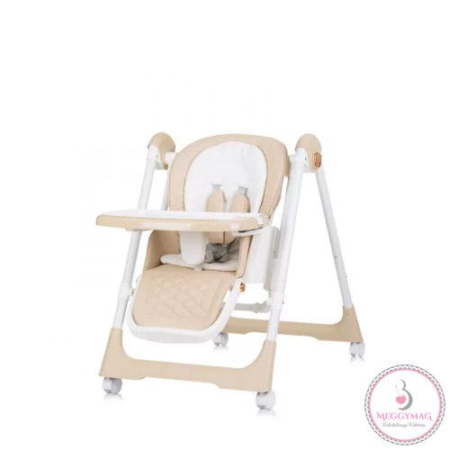 Chipolino Milk Shake 2in1 multifunkciós etetőszék és babahinta - Beige