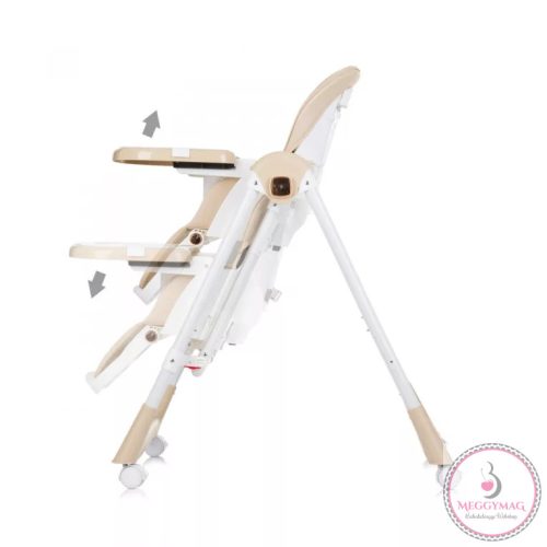 Chipolino Milk Shake 2in1 multifunkciós etetőszék és babahinta - Beige