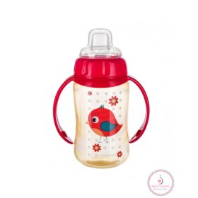   Tanulópohár puha ivócsőrrel 320 ml 6 h+ Cute Animals piros
