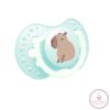 LOVI világító nyugtató cumi 0-6 hó 2 db. CapiChill Boy Capibara