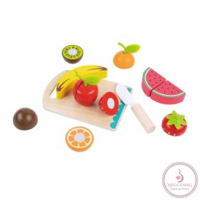 Tooky Toy fa vágódeszka GYÜMÖLCSÖK