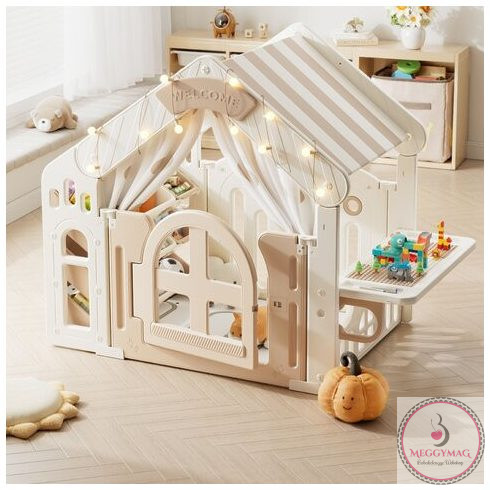 MONI GARDEN óriás házikó- játszóház műanyag PASZTEL