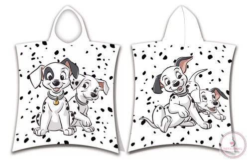 Disney 101)kiskutya strand törölköző poncsó 50x115cm