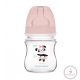 Canpol babies EasyStart antikólikás cumisüveg 120 ml 0hó+ Exotic Animals rózsaszín