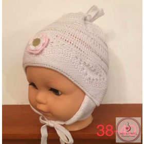 Minimanó kötött kislány sapka 38-40 cm