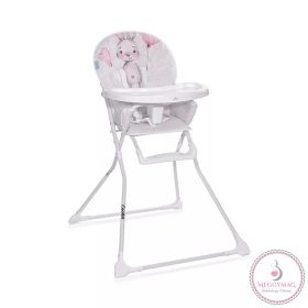 Lorelli Cookie fix etetőszék - Noble grey&pink rabbit
