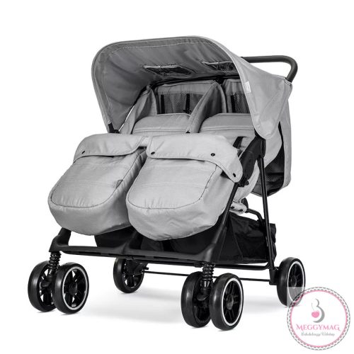 Lorelli Twin iker babakocsi - Grey + táska