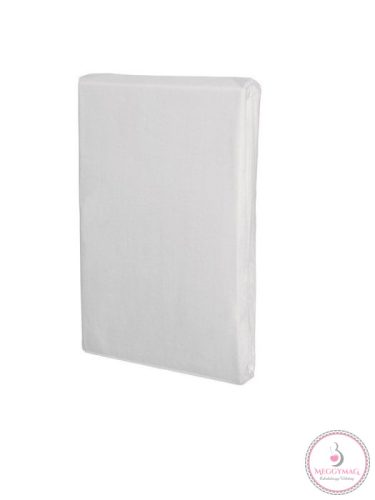 Pamutvászon lepedő Óvodai fektetőre 56x130 - Fehér