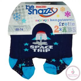   Mintás baba/gyerek vastag téli harisnyanadrág csúszásgátlóval, 68-74