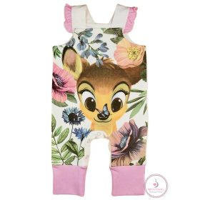Baba kislány kertésznadrág Bambi mintával, 56-os