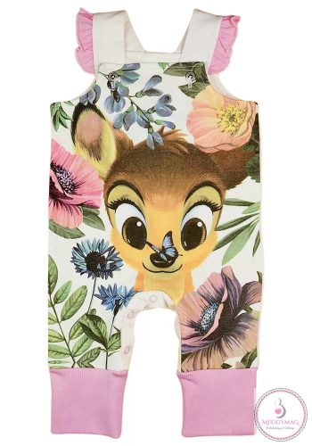 Baba kislány kertésznadrág Bambi mintával, 56-os