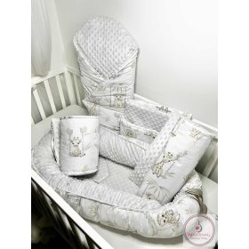 Gyönyörű pamut-minky babaszoba szett Szafari 