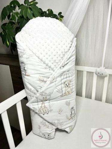 Gyönyörű pamut-minky babaszoba szett Szafari 