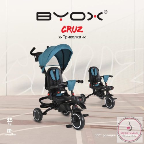 Byox CRUZ tricikli összecsukható TÜRKIZ 