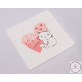 Mintás textil pelenka - Cica