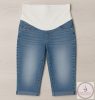 Koptatott capri fazonú kismama farmer - S